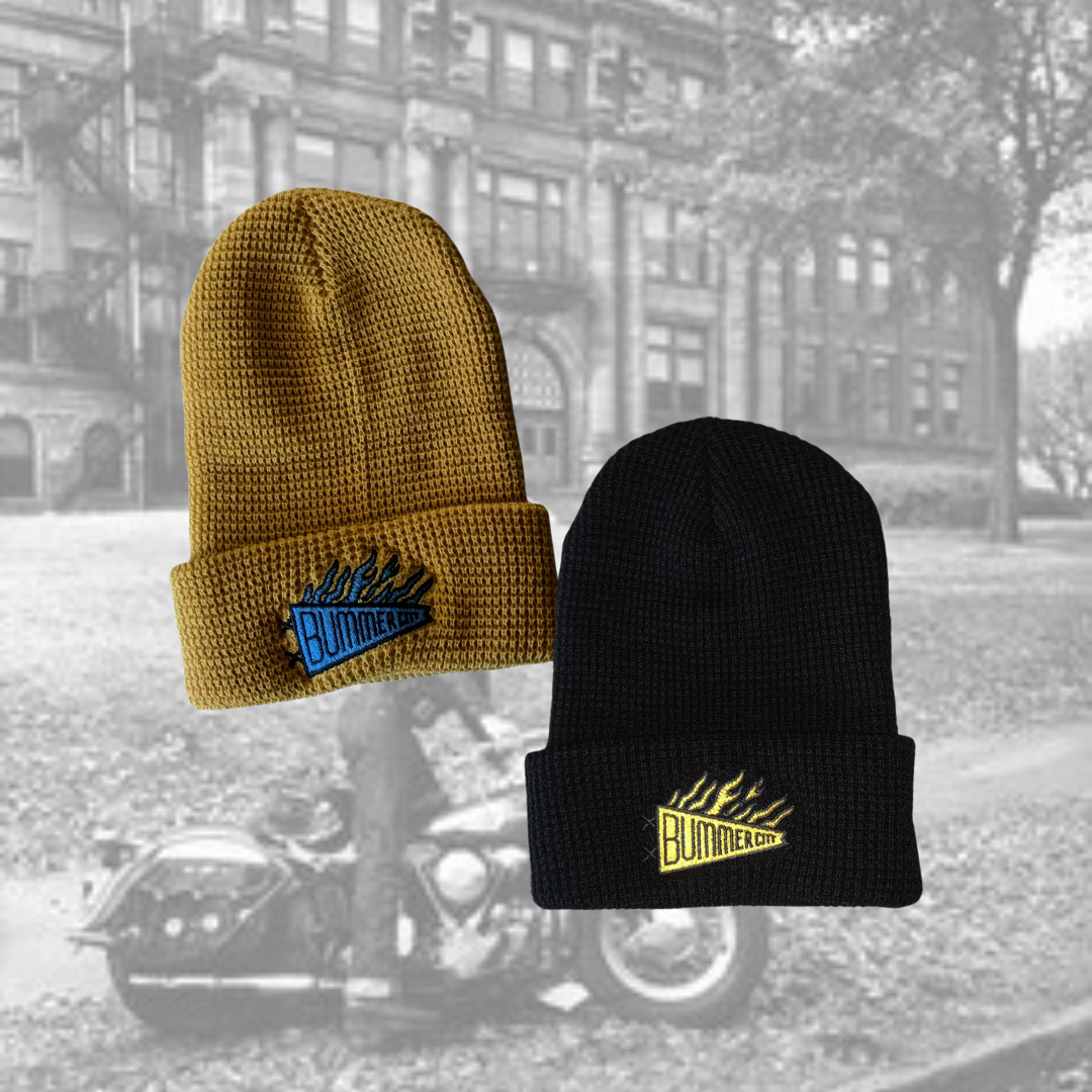 Pennant Waffle Beanie - Bummer City