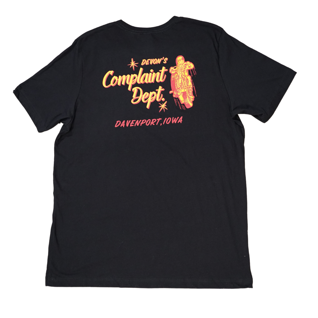 Black Logo Pocket Tee - Devon's Complaint Dept.