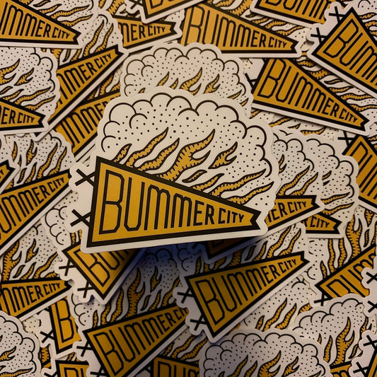 Pennant Sticker - Bummer City