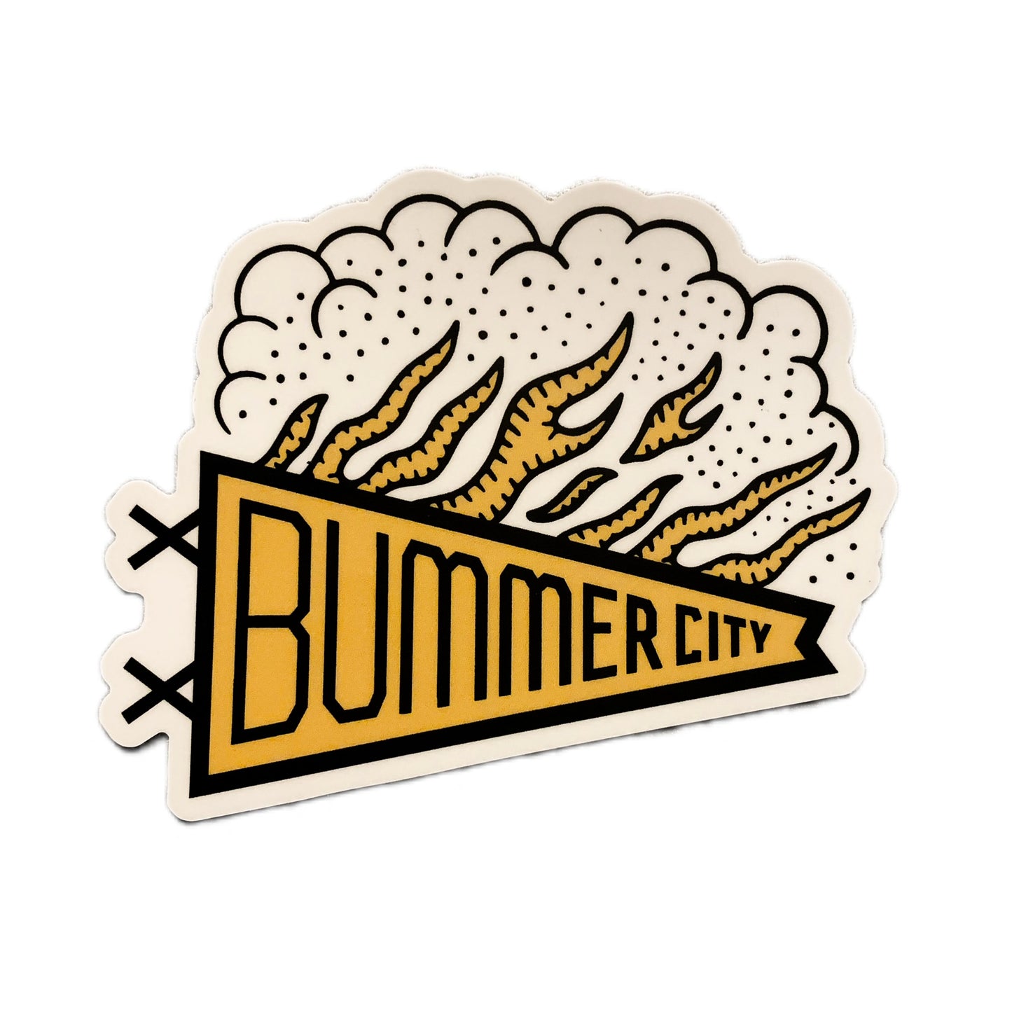 Pennant Sticker - Bummer City